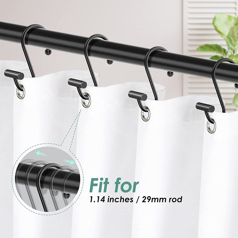 10pcs S Hooks Bathroom Curtain Hooks Metal Small S Hooks Organizing Storage