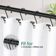 10pcs S Hooks Bathroom Curtain Hooks Metal Small S Hooks Organizing Storage