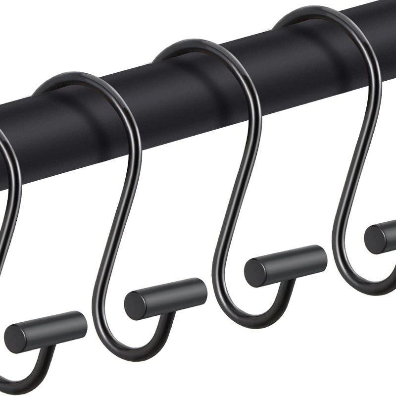 10pcs S Hooks Bathroom Curtain Hooks Metal Small S Hooks Organizing Storage