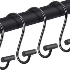 10pcs S Hooks Bathroom Curtain Hooks Metal Small S Hooks Organizing Storage