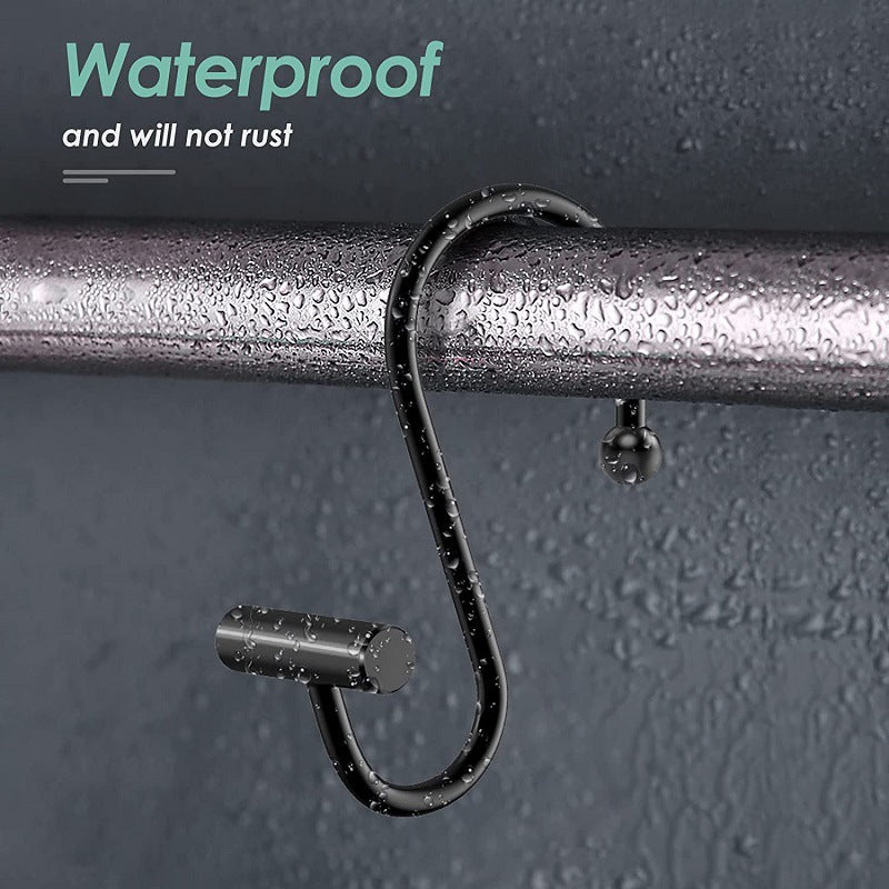 10pcs S Hooks Bathroom Curtain Hooks Metal Small S Hooks Organizing Storage