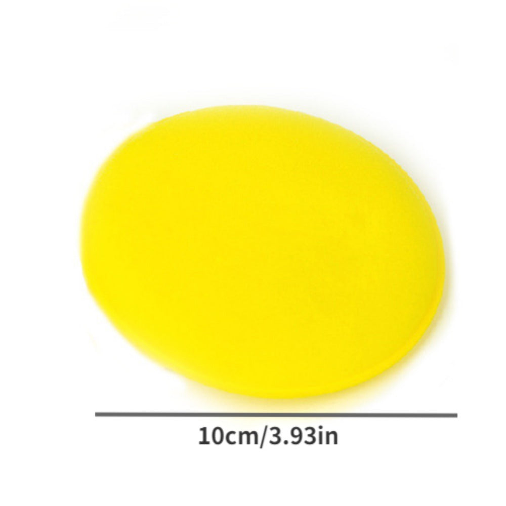 12pcs Car Wash Sponge Press Edge Waxing Sponge Compressed Round Waxing Sponge