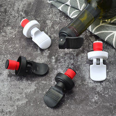 2pcs Plastic Wine Stopper Bottle Corks Fresh Red Wine Metal Corks