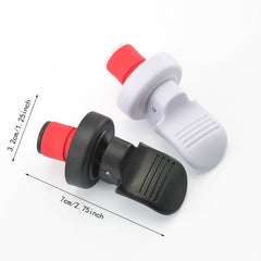2pcs Plastic Wine Stopper Bottle Corks Fresh Red Wine Metal Corks