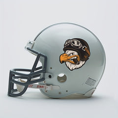 Eagle Biker Helmet Sticker - Bold Personality Statement