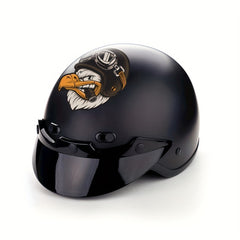 Eagle Biker Helmet Sticker - Bold Personality Statement
