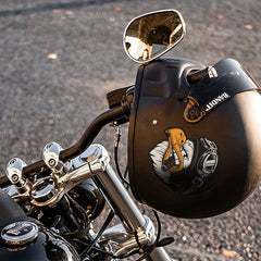 Eagle Biker Helmet Sticker - Bold Personality Statement
