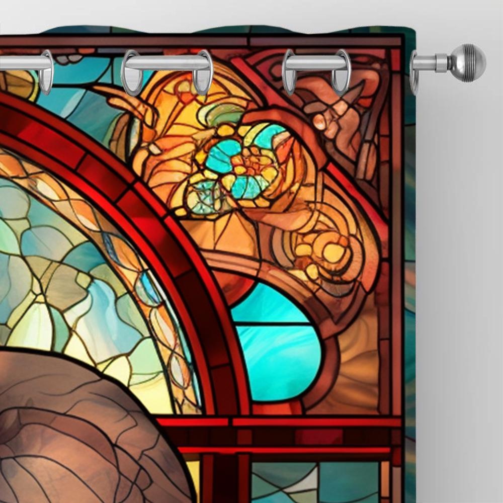 Bohemian Elephant 3D Window Curtains for Home Decor