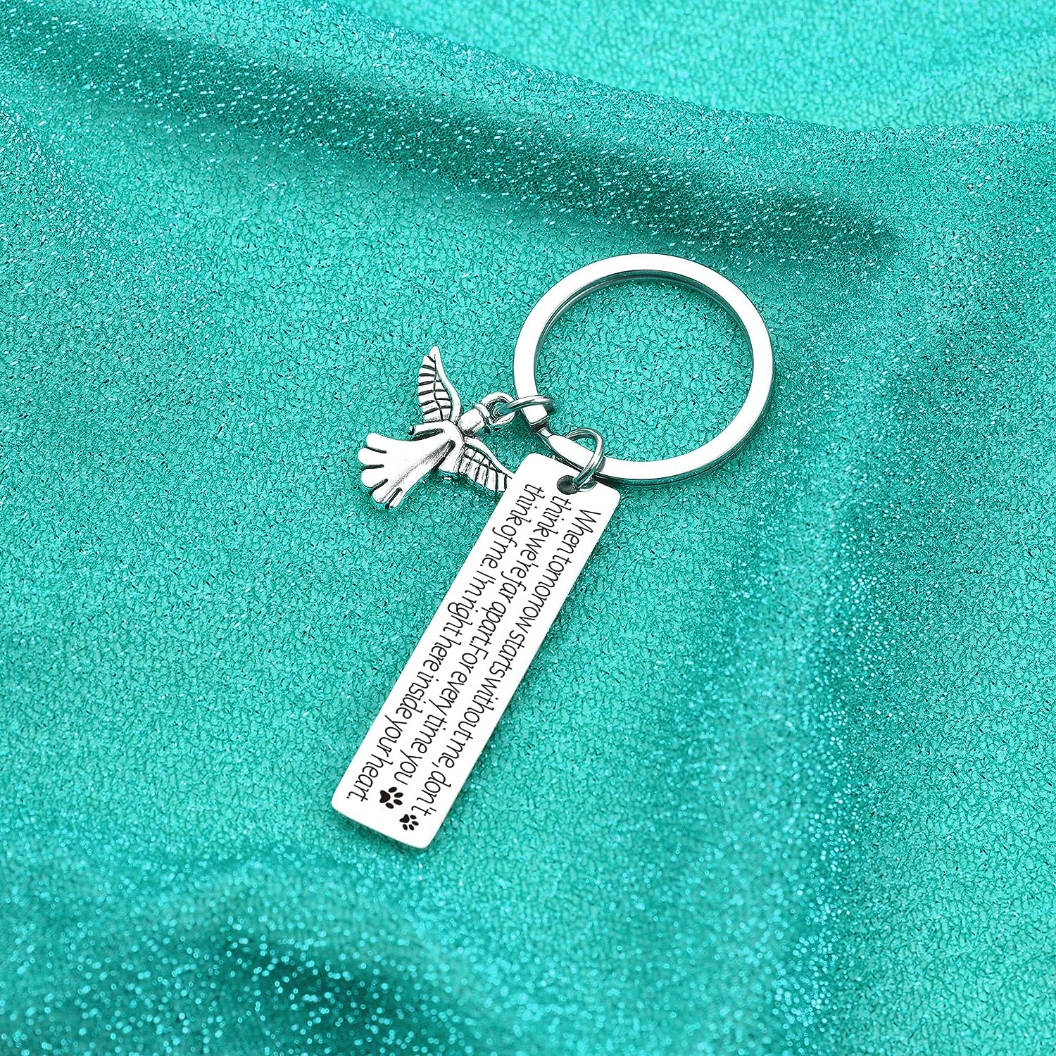 Pet Memorial Keychain - Remembrance Keepsake Jewelry