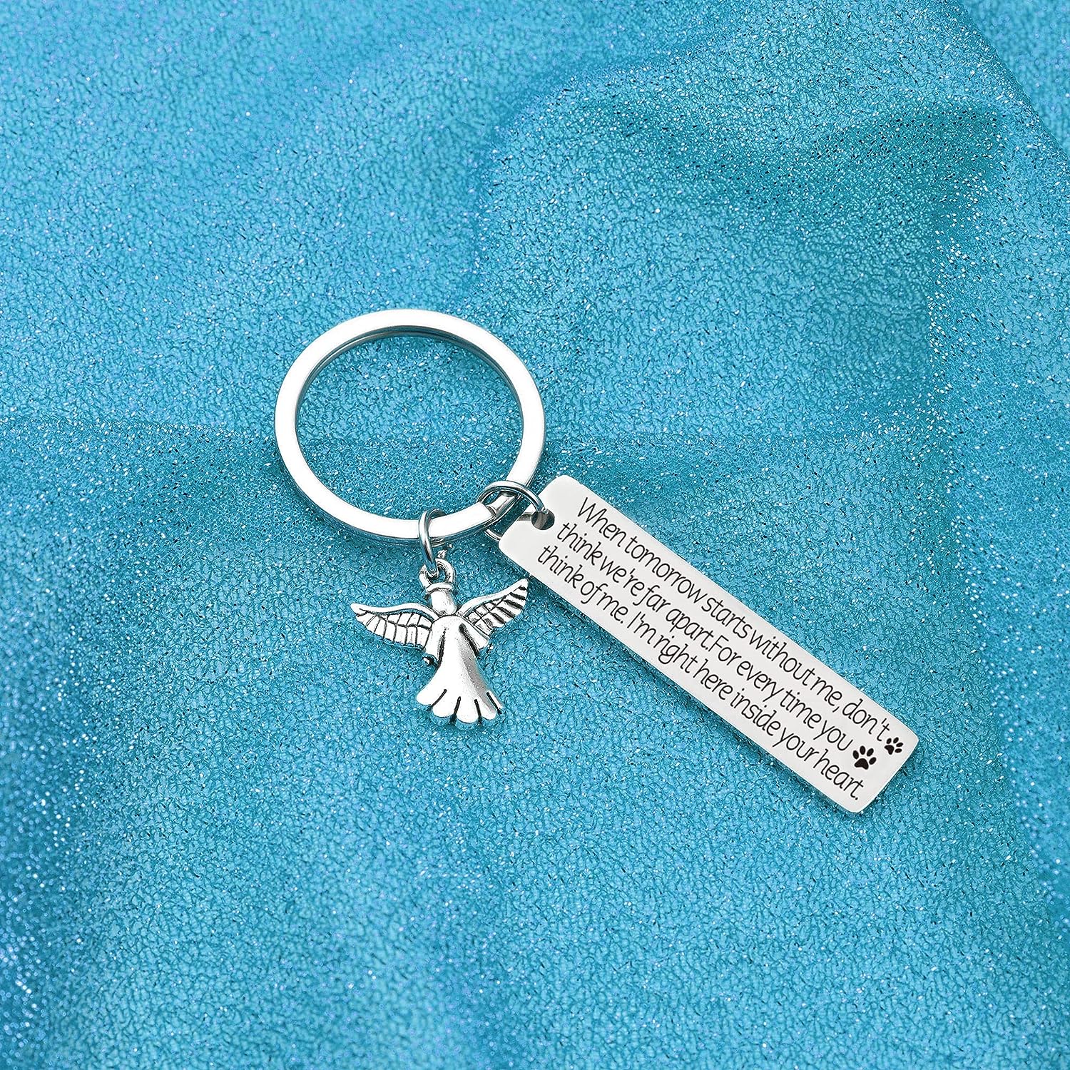 Pet Memorial Keychain - Remembrance Keepsake Jewelry