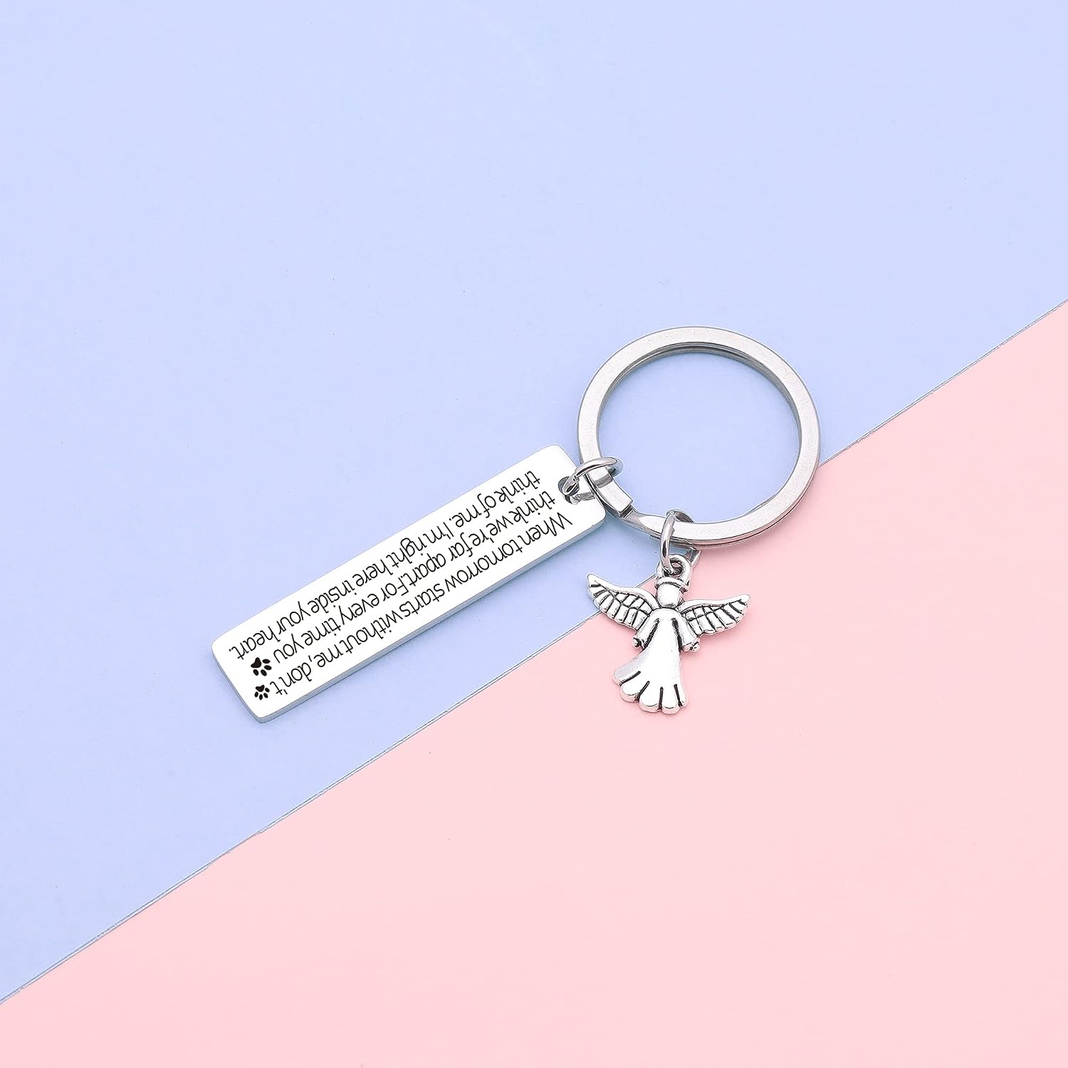 Pet Memorial Keychain - Remembrance Keepsake Jewelry