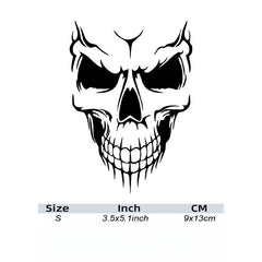 Reflective Skull Art Car Sticker - Stylish Car Decor