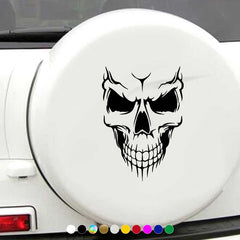 Reflective Skull Art Car Sticker - Stylish Car Decor