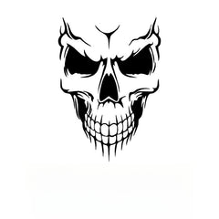 Reflective Skull Art Car Sticker - Stylish Car Decor