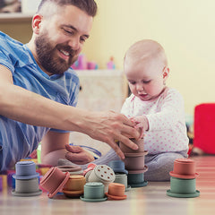 Montessori Stacking Cup Toy Set for Infants