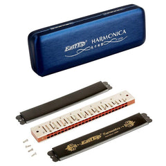 East 24 Hole Tremolo Harmonica in Key of C for Adults, Students, Professionals