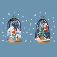 Christmas Window Stickers Merry Christmas Decorations Waterproof PVC Stickers