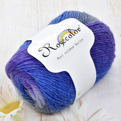100% Wool Yarn Rainbow 50g 180m Hand Knitting Crochet Woolen Yarn