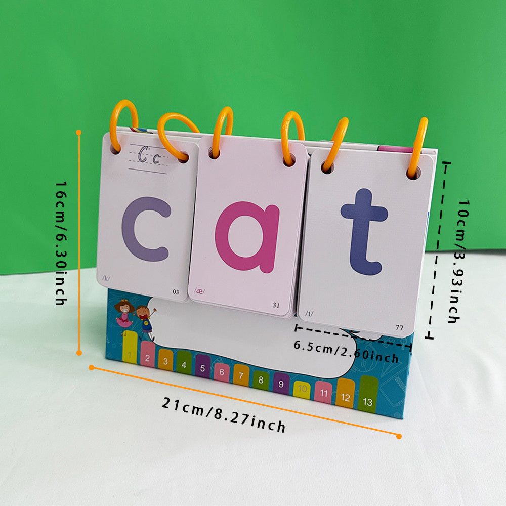 Spelling Phonics Desk Calendar Sight Words Flashcards Kids Educational Learning