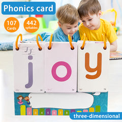 Spelling Phonics Desk Calendar Sight Words Flashcards Kids Educational Learning