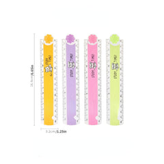 Folding Straight Ruler Plastic Scale Painting Measuring Ruler