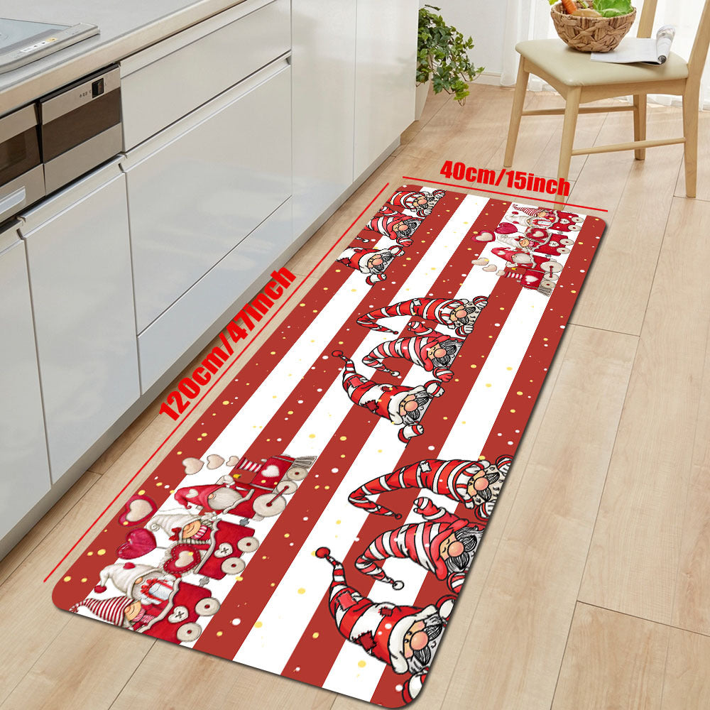 Christmas Decoration Rug Non Slp Merry Christmas Print Rug