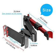 Car Phone Holder Extendable Back Seat Tablet Phone Mount Stand