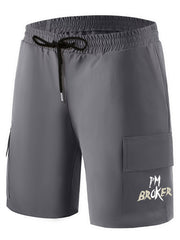 Men's Printed Cargo Shorts for Summer Outdoor Activities