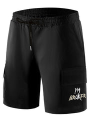 Men's Printed Cargo Shorts for Summer Outdoor Activities