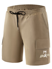 Men's Printed Cargo Shorts for Summer Outdoor Activities