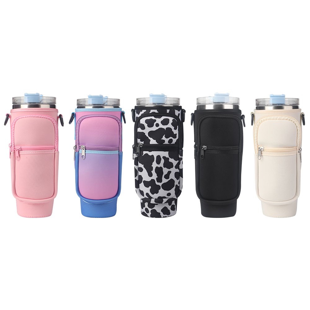 40oz Insulated Cup Carrier Bag Portable Diving Material Cup Cover