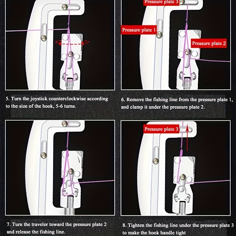 Portable Hook Tier Tool for Fishermen