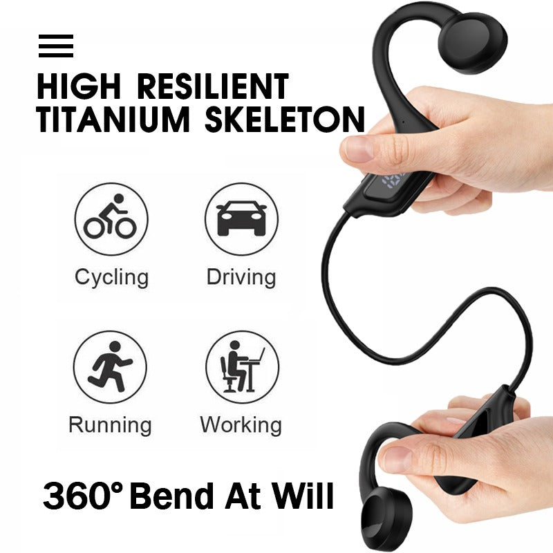 Wireless Ear Hook Stereo Earphone with MP3 Player