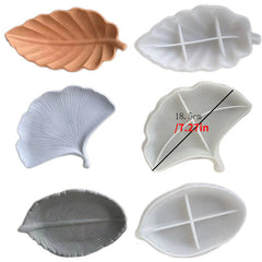 DIY Ginkgo Leaves Maple Leaf Silicone Molds Ashtray Tray Plaster Resin Mould