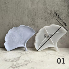 DIY Ginkgo Leaves Maple Leaf Silicone Molds Ashtray Tray Plaster Resin Mould