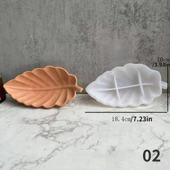 DIY Ginkgo Leaves Maple Leaf Silicone Molds Ashtray Tray Plaster Resin Mould