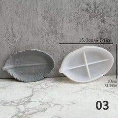 DIY Ginkgo Leaves Maple Leaf Silicone Molds Ashtray Tray Plaster Resin Mould