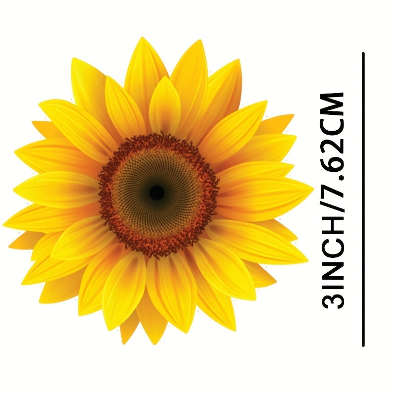 Sunflower Vinyl Waterproof Sticker Decal Car Laptop Wall Window Bumper