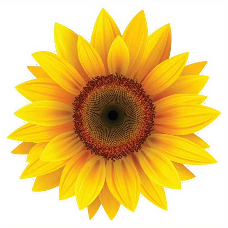 Sunflower Vinyl Waterproof Sticker Decal Car Laptop Wall Window Bumper