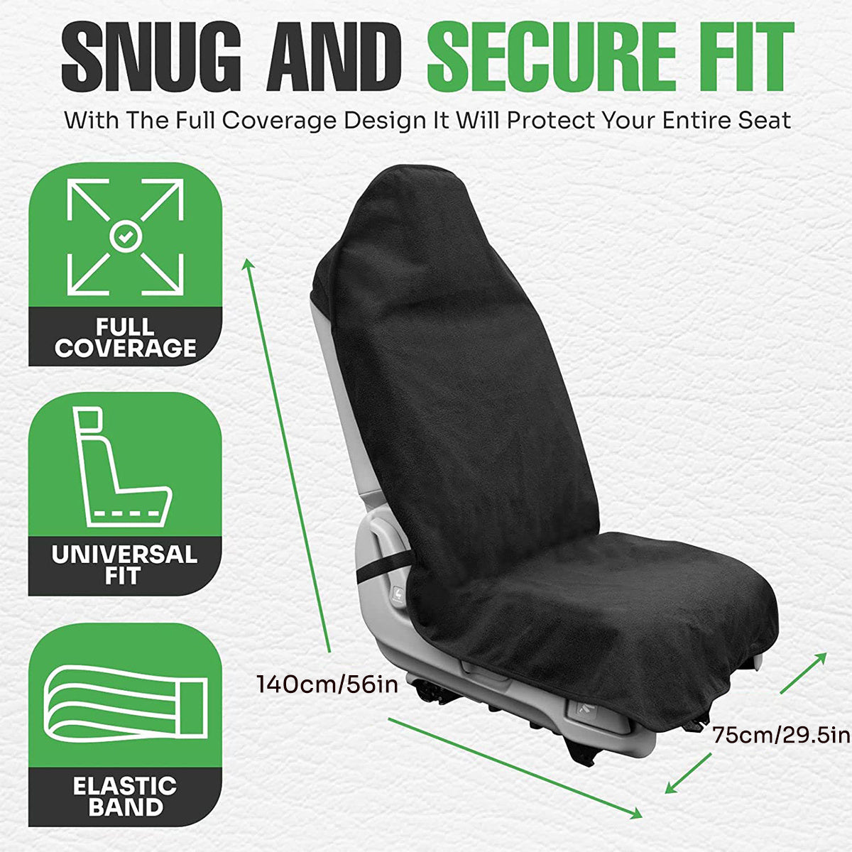 Waterproof Car Seat Towel Protector Non-slip Cover 74x142, SUVs