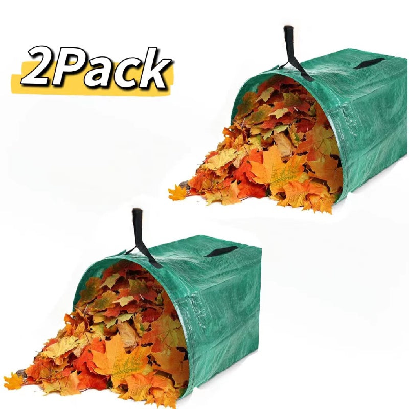 2pcs Reusable Garden Bags Heavy Duty Large Capacity Carry Garden Leaf Bag