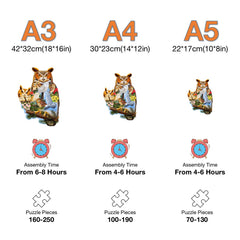 Animal Wooden Puzzle Owl Home Puzzle Art Toys Family Games Home Decoration