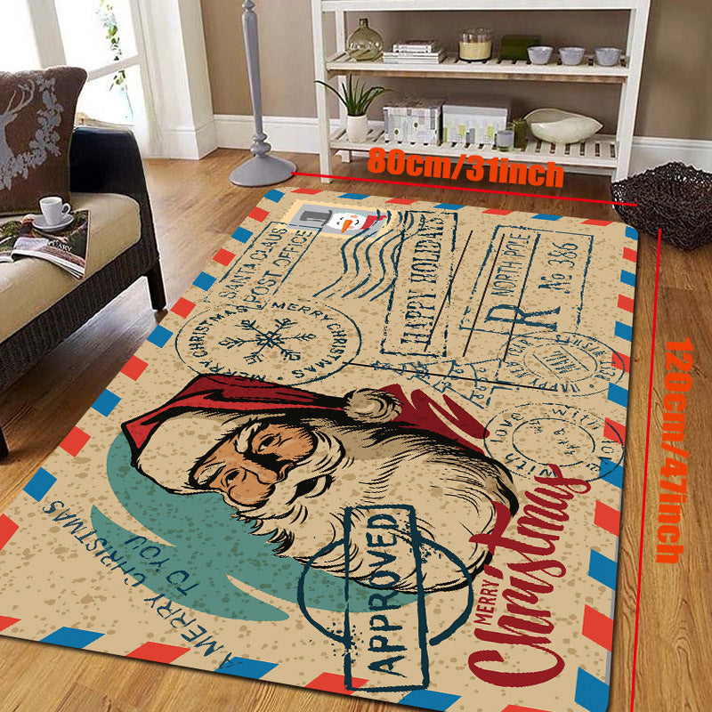 Machine Washable Non Slip Christmas Doormat Indoor Outdoor Entrance Mat
