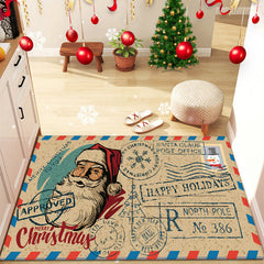 Machine Washable Non Slip Christmas Doormat Indoor Outdoor Entrance Mat