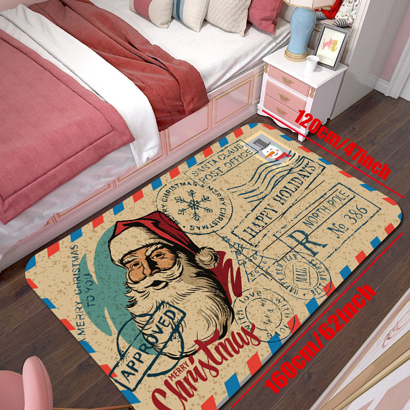 Machine Washable Non Slip Christmas Doormat Indoor Outdoor Entrance Mat