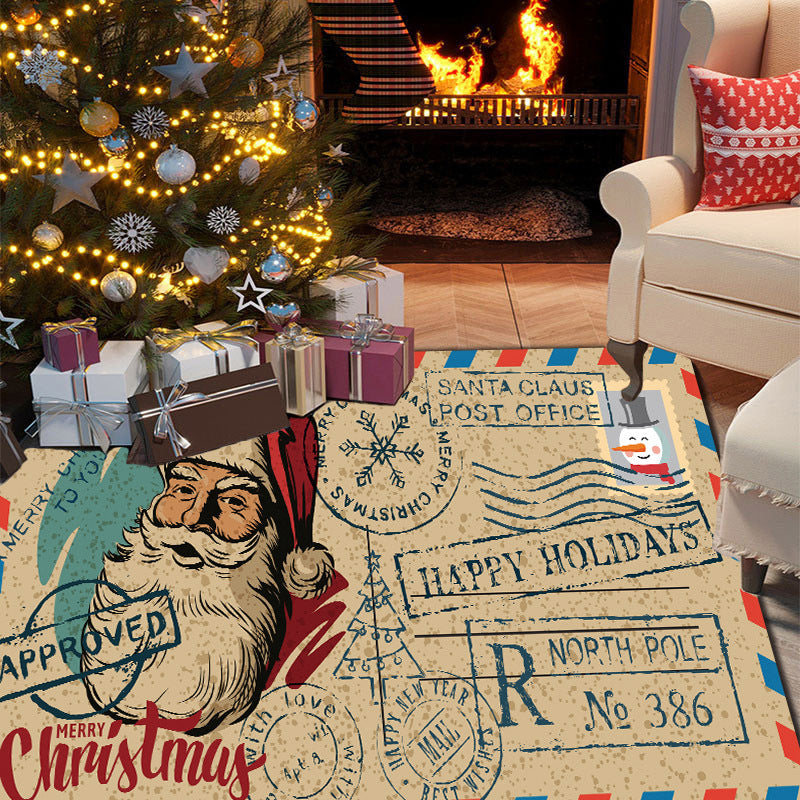 Machine Washable Non Slip Christmas Doormat Indoor Outdoor Entrance Mat