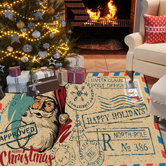 Machine Washable Non Slip Christmas Doormat Indoor Outdoor Entrance Mat