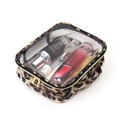 Leopard Print Toiletry Bag Travel Organizer Water-Resistant Makeup Cosmetic Bag