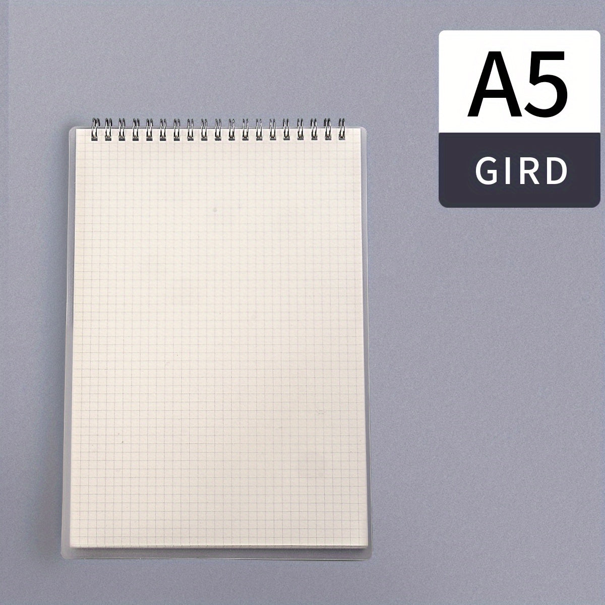 80 Pages Coil Notebook A5 B5 Grid Lined Loose leaf Notepad Journal Softcover
