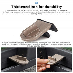 2pcs Sliding Door And Window Security Lock Aluminum Alloy Anti-theft Lock